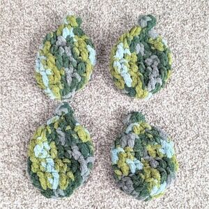 Handmade Crochet Water Balloons Reusable Water Fight Fun Forest Sage‎